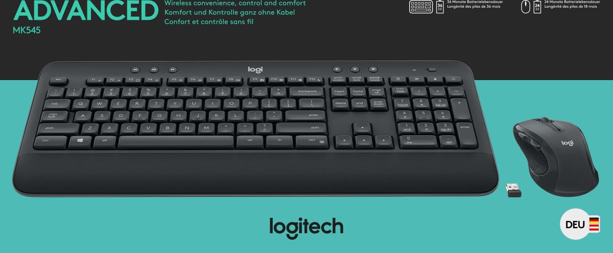 Tastatur/Maus Set LOGITECH MK545 sw Tastatur/Maus Set LOGITECH MK545 sw