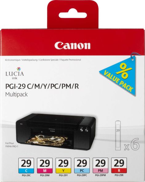Tinten Multipack CANON PGI-29 Tinten Multipack CANON PGI-29