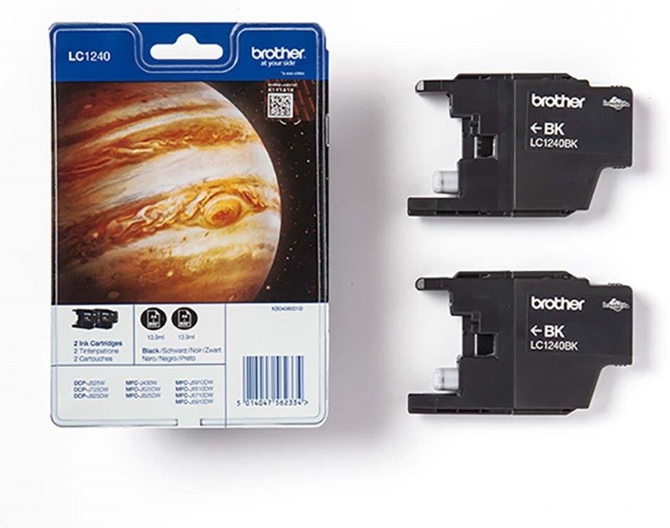 Blistertintenset TwinPack LC-1240BKBP2DR