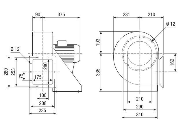 Radialgebläse GRM HD 25/6 Ex