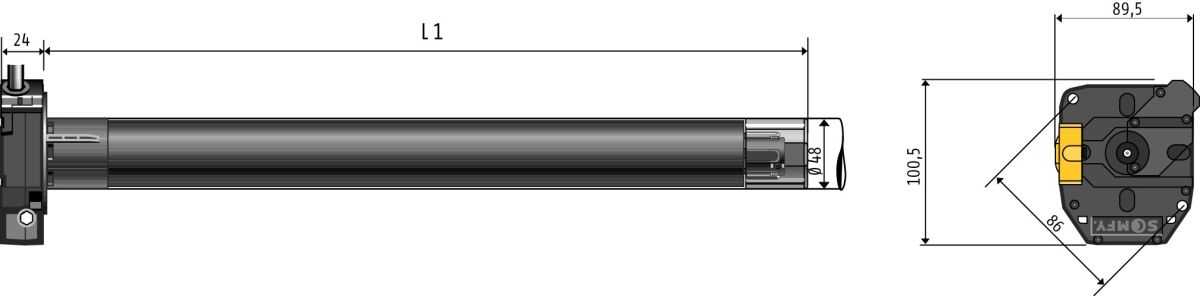 Rohrmotor LT 50 Mariner 1242774