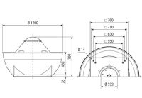 Radial-Dachventilator DRD V 50/4