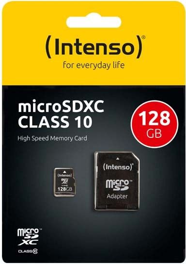 microSDXC Card 128GB INTENSO 3413491 microSDXC Card 128GB INTENSO 3413491