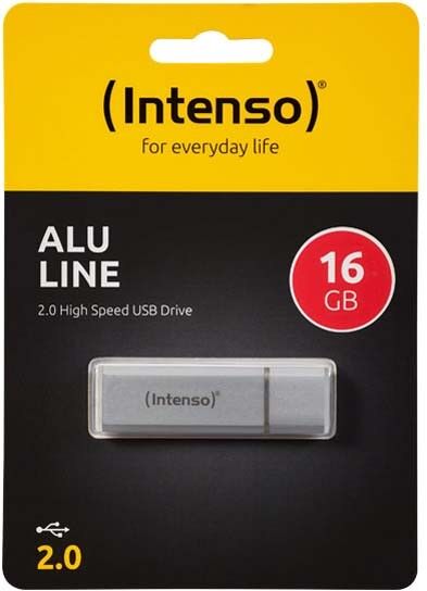 USB 2.0 Stick 16GB Alu INTENSO 3521472 si USB 2.0 Stick 16GB Alu INTENSO 3521472 si