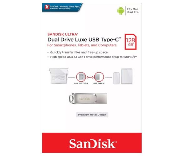 USB 3.1 OTG Stick 128GB SDDDC4-128G-G46 USB 3.1 OTG Stick 128GB SDDDC4-128G-G46