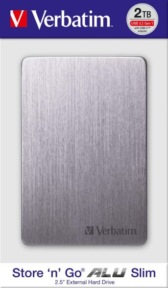 Festplatte 2TB USB3.2 VERBATIM 53665 gr