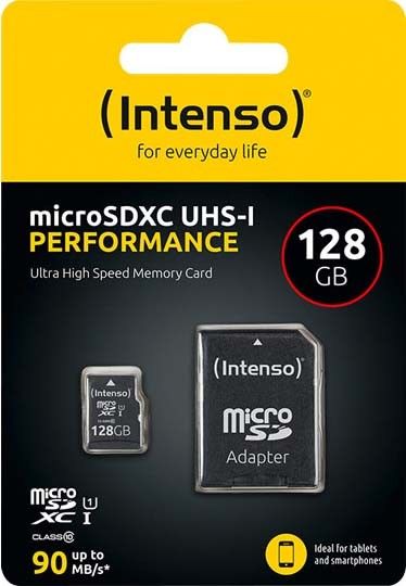 microSDXC Card 128GB INTENSO 3424491 microSDXC Card 128GB INTENSO 3424491