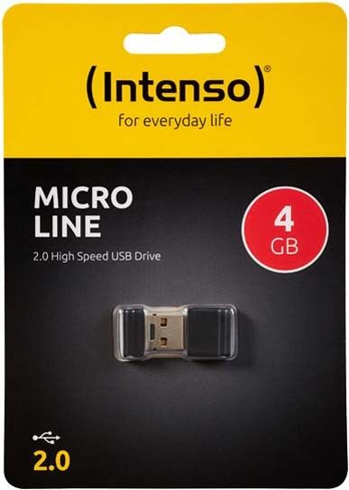 USB 2.0 Stick 4GB Micro INTENSO 3500450 sw USB 2.0 Stick 4GB Micro INTENSO 3500450 sw