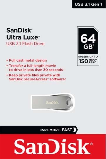 USB 3.1 Stick 64GB SDCZ74-064G-G46 USB 3.1 Stick 64GB SDCZ74-064G-G46