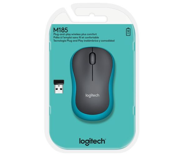 Maus Wireless LOGITECH M185 bl Maus Wireless LOGITECH M185 bl