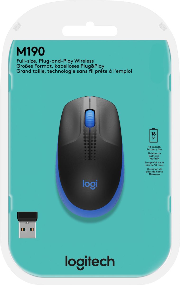 Maus LOGITECH M190 bl