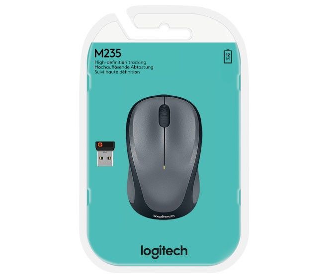 Maus Wireless LOGITECH M235 gr