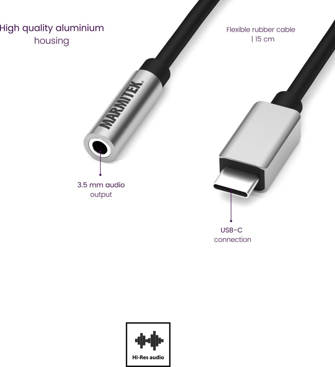 Adapter USB Typ C MARMITEK ConUSB-C/Au