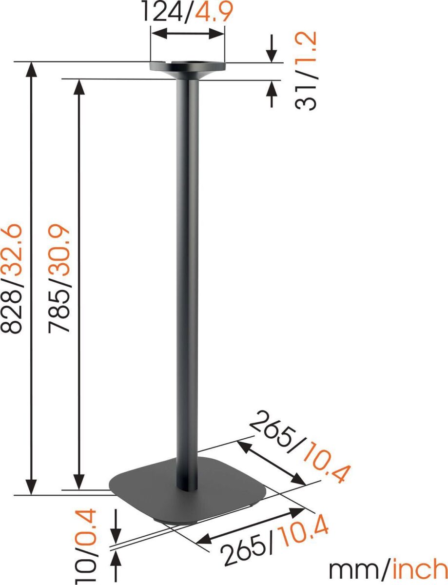 LS-Standfuß SOUND4301 ws-alu