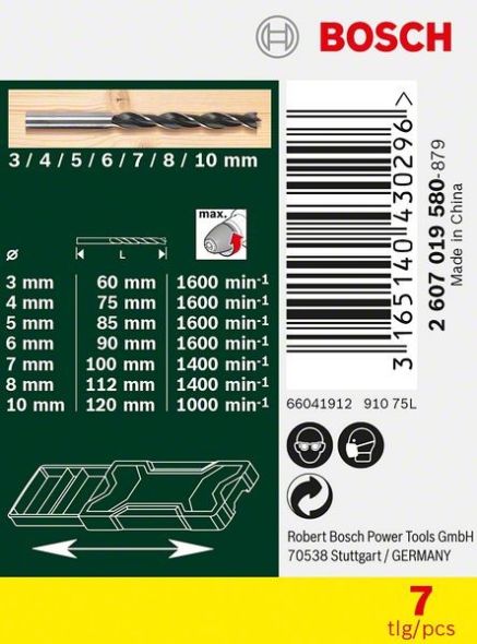 Holzbohrer-Set 2607019580 Holzbohrer-Set 2607019580