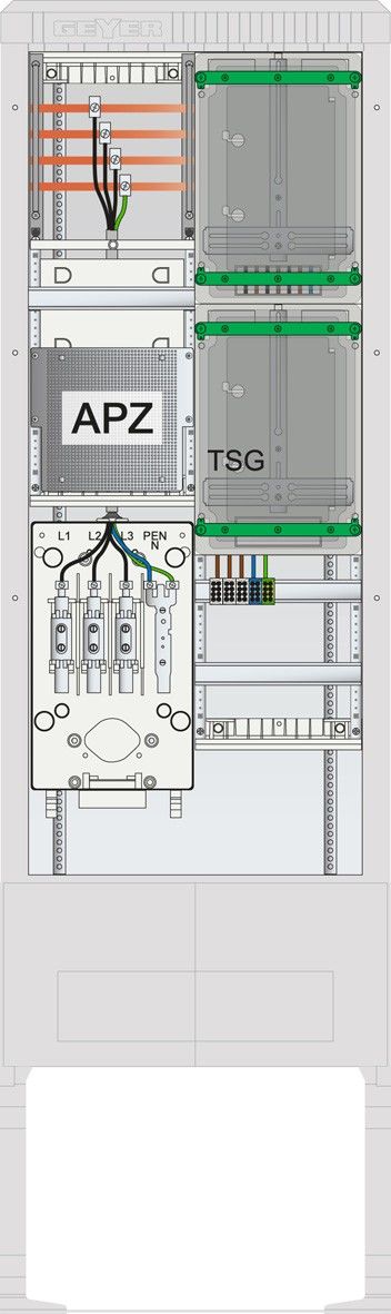 Zähleranschlusssäule SZ205ZA1413