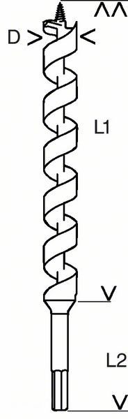 Holzschlangenbohrer 2608585719