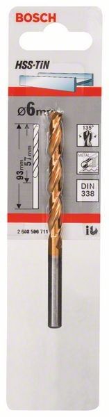 Metallspib. HSS-TIN 2608596711