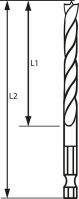 Holzspiralbohrer 1/4 2608595519
