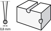 Graviermesser 0,8mm 26150105JA