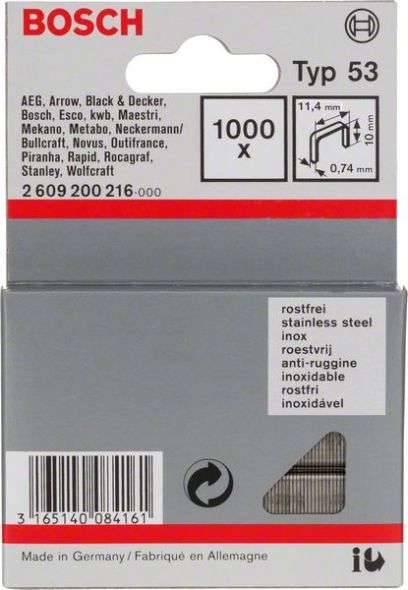 Feindrahtklammer 10m 2609200216 Feindrahtklammer 10m 2609200216