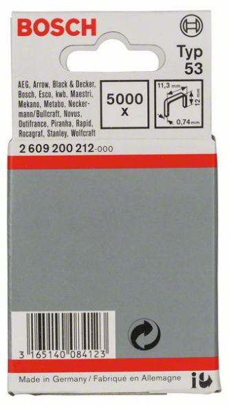 Feindrahtklammer 12m 2609200212 Feindrahtklammer 12m 2609200212