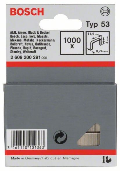 Feindrahtklammer 4mm 2609200291 Feindrahtklammer 4mm 2609200291