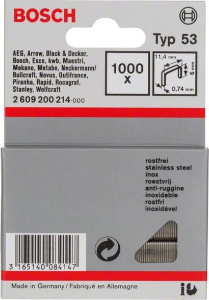 Feindrahtklammer 6mm 2609200214 Feindrahtklammer 6mm 2609200214