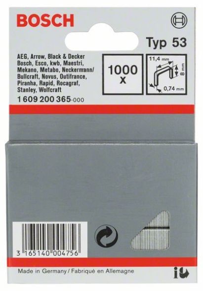 Feindrahtklammer 8mm 1609200365 Feindrahtklammer 8mm 1609200365