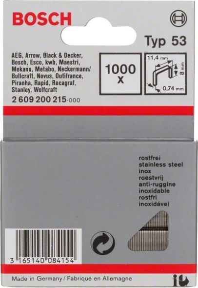 Feindrahtklammer 8mm 2609200215