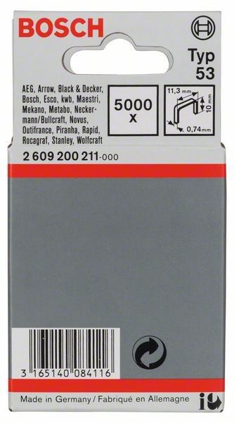 Feindrahtklammer 10m 2609200211