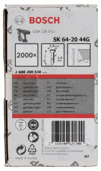 Senkkopf-Stift 2608200530