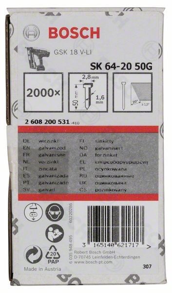Senkkopf-Stift 2608200531