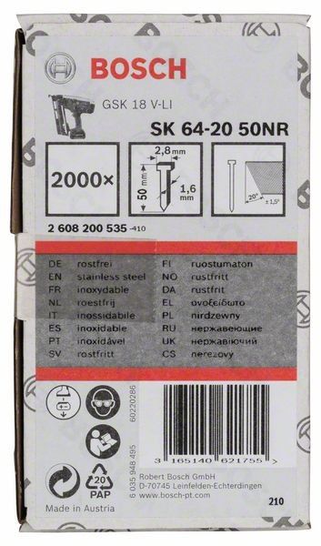 Senkkopf-Stift 2608200535
