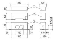 Fußboden-/Wandauslass MF-FBWA 63