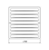 Metallgitter eckig MGE 80/125 V2A