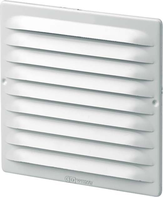 Außengitter, quadrat. MGE 80/125 weiß