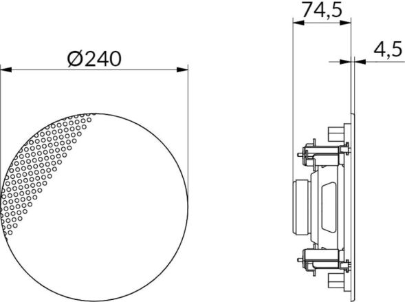 Design-Lautsprecher R2408SLws