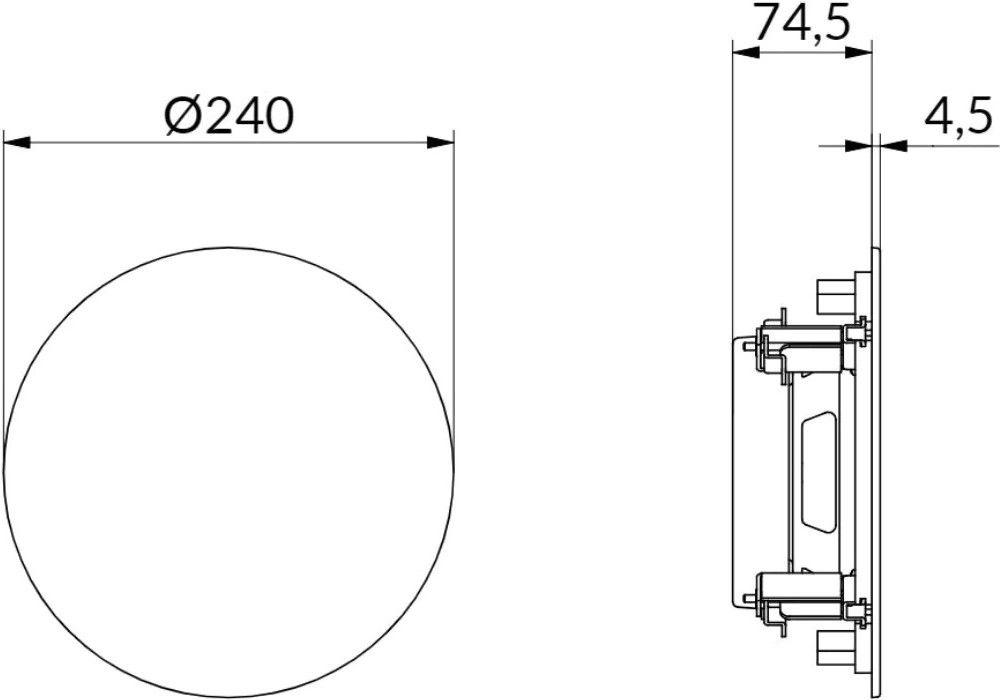 Design-Lautsprecher R240T25SLws