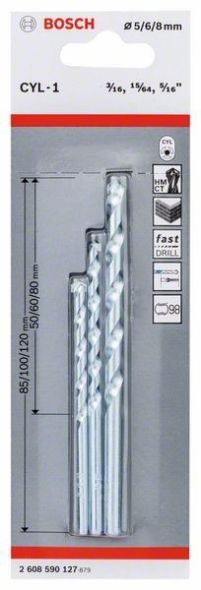 Steinbohrer-Set 2608590127 Steinbohrer-Set 2608590127