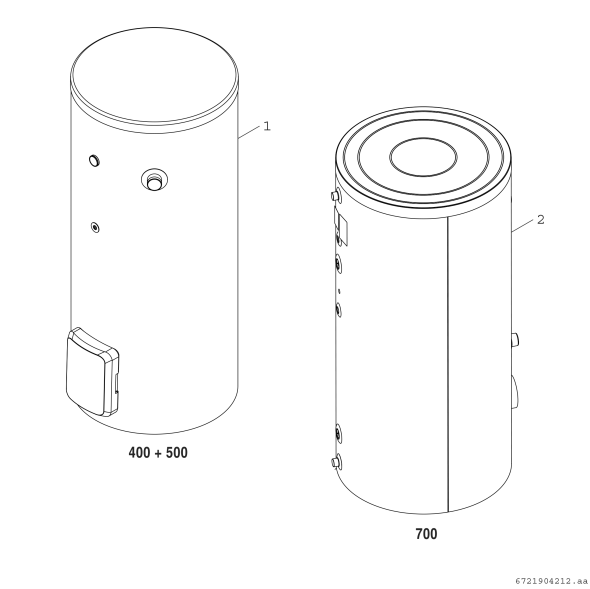 Wärmepumpenspeicher WP700P1C