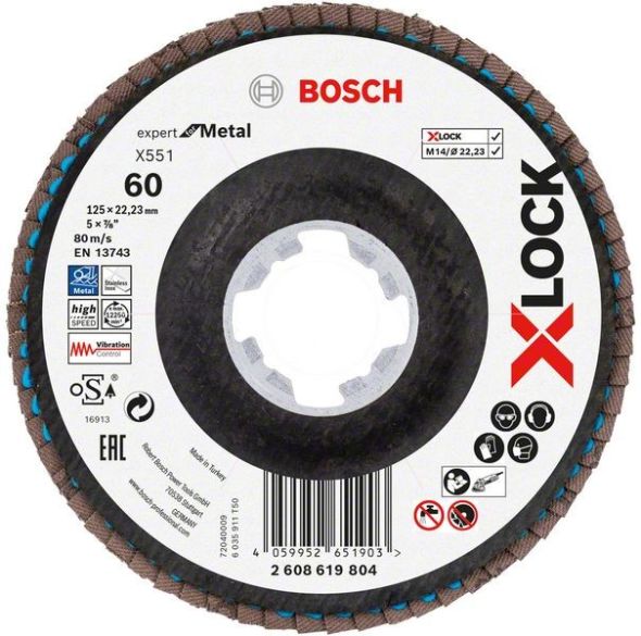 X-LOCK-Fächerschleifer 2608619804 (VE10) X-LOCK-Fächerschleifer 2608619804 (VE10)