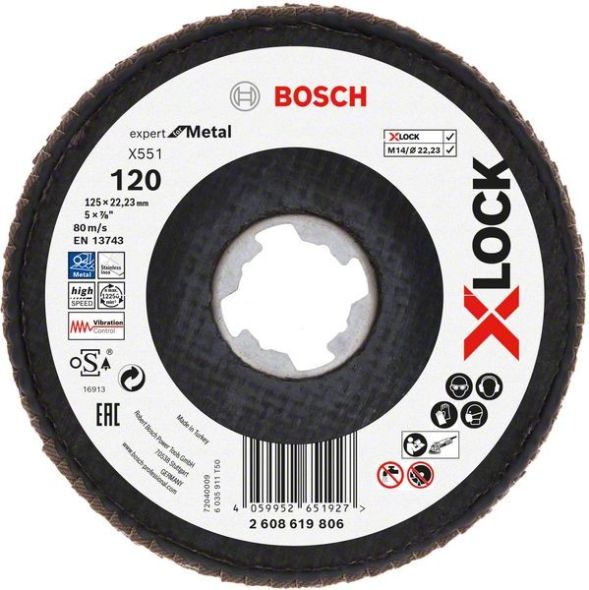 X-LOCK-Fächerschleifer 2608619806 (VE10) X-LOCK-Fächerschleifer 2608619806 (VE10)