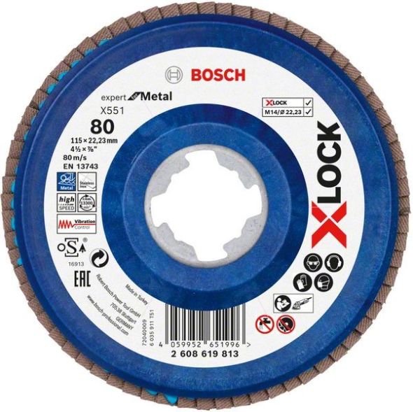 X-LOCK-Fächerschleifer 2608619813 (VE10) X-LOCK-Fächerschleifer 2608619813 (VE10)