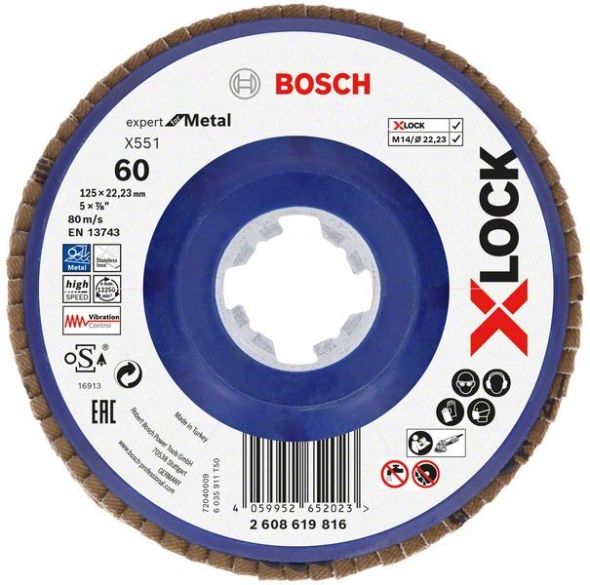 X-LOCK-Fächerschleifer 2608619816 (VE10) X-LOCK-Fächerschleifer 2608619816 (VE10)