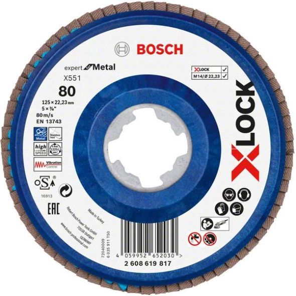 X-LOCK-Fächerschleifer 2608619817 (VE10) X-LOCK-Fächerschleifer 2608619817 (VE10)