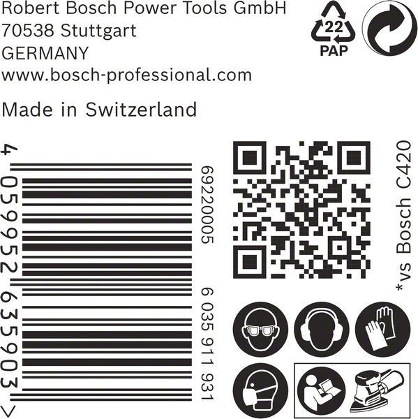EXPERT C470 Schleifpapier 2608901640 (VE50)
