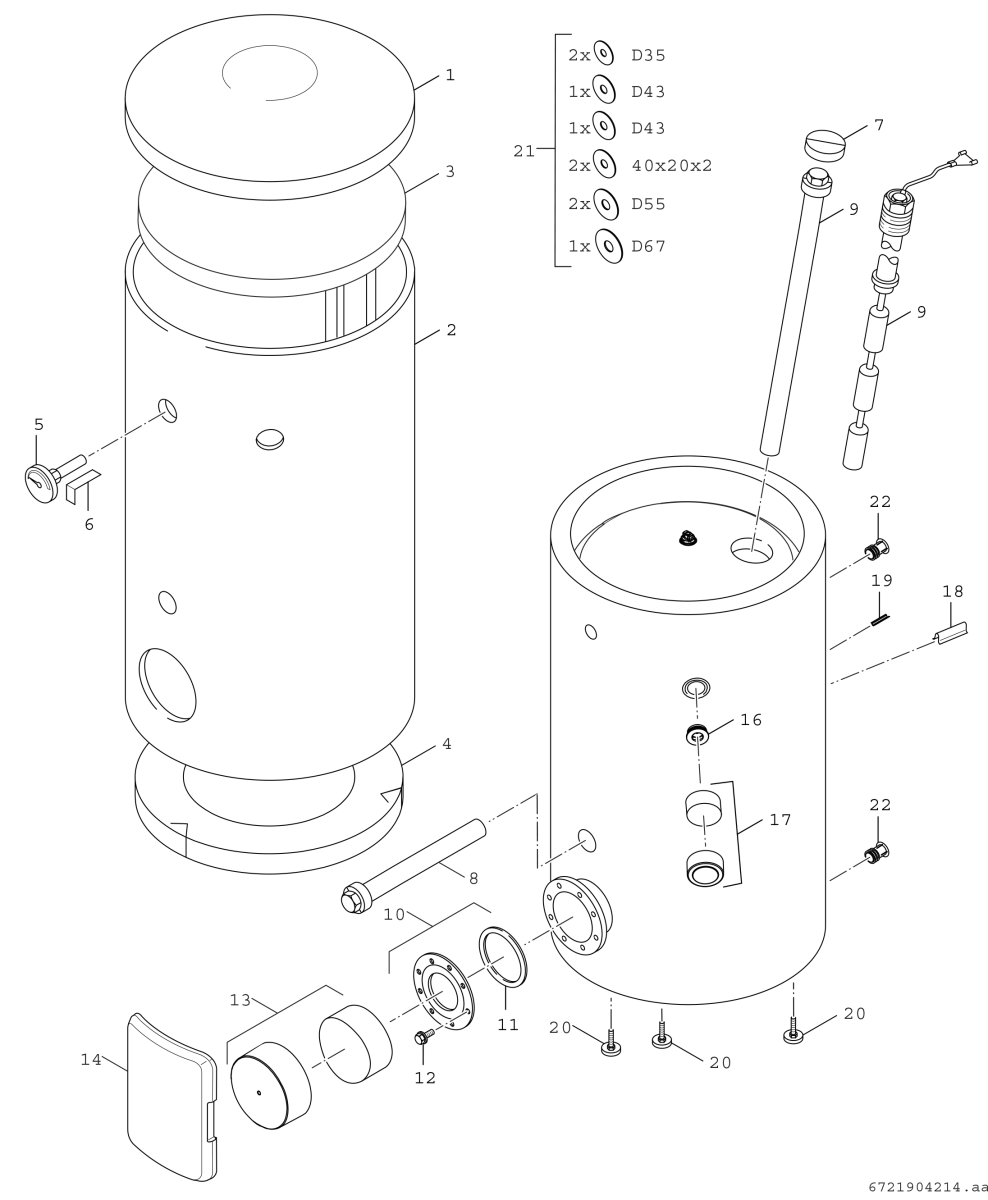 Wärmepumpenspeicher WP700P1C