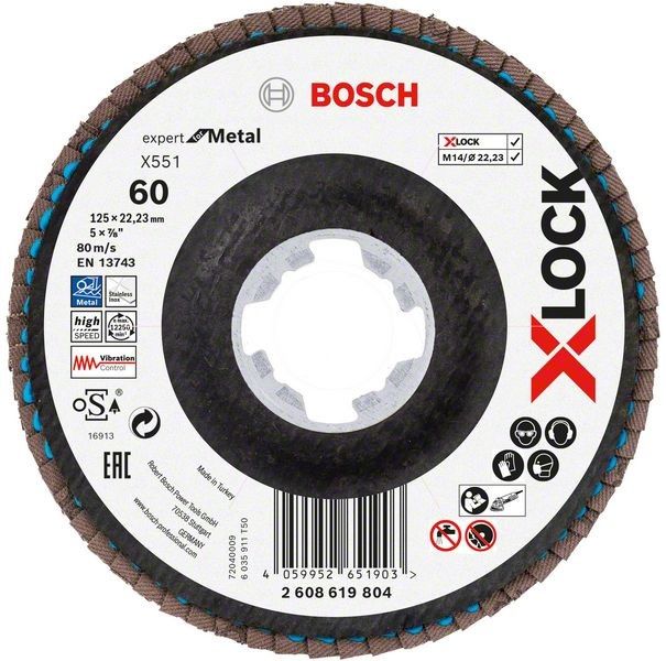 X-LOCK-Fächerschleifer 2608619804 (VE10) X-LOCK-Fächerschleifer 2608619804 (VE10)