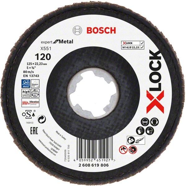 X-LOCK-Fächerschleifer 2608619806 (VE10) X-LOCK-Fächerschleifer 2608619806 (VE10)